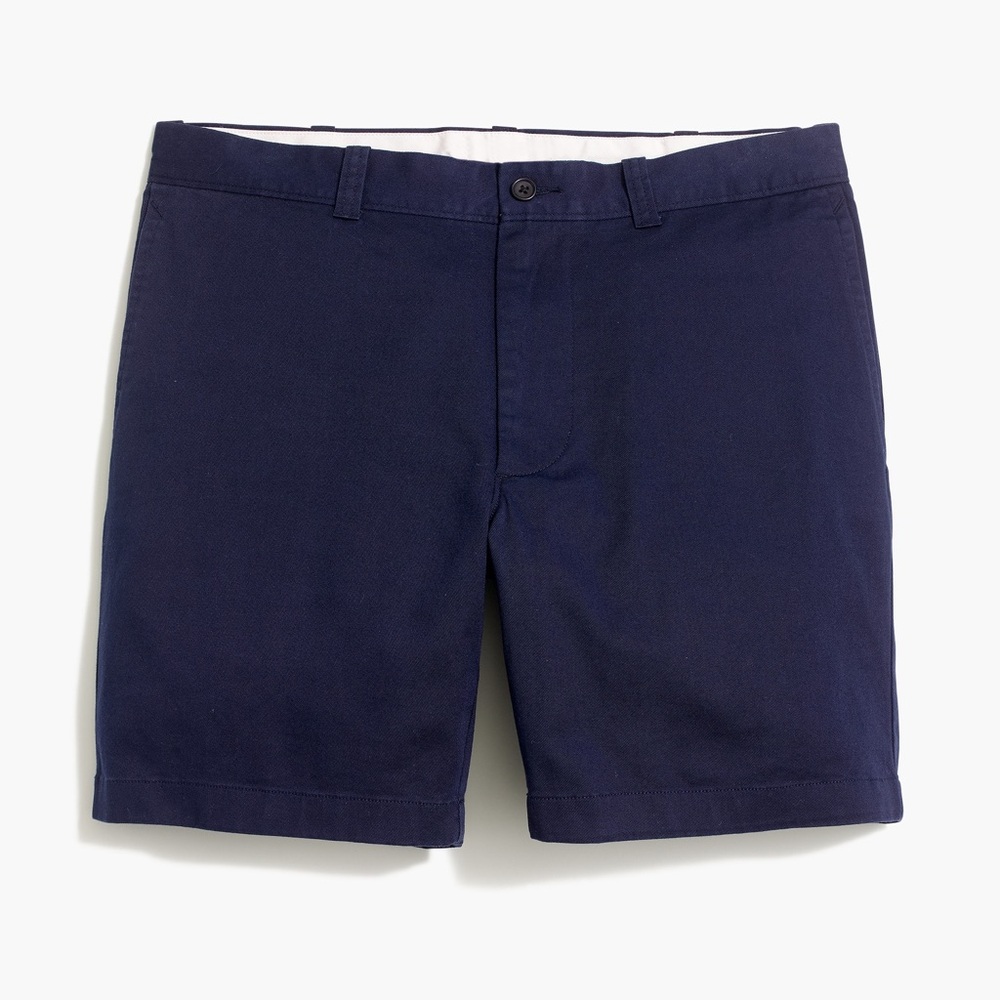 J. Crew 7” Chino Flex Shorts in Navy, Size 30
